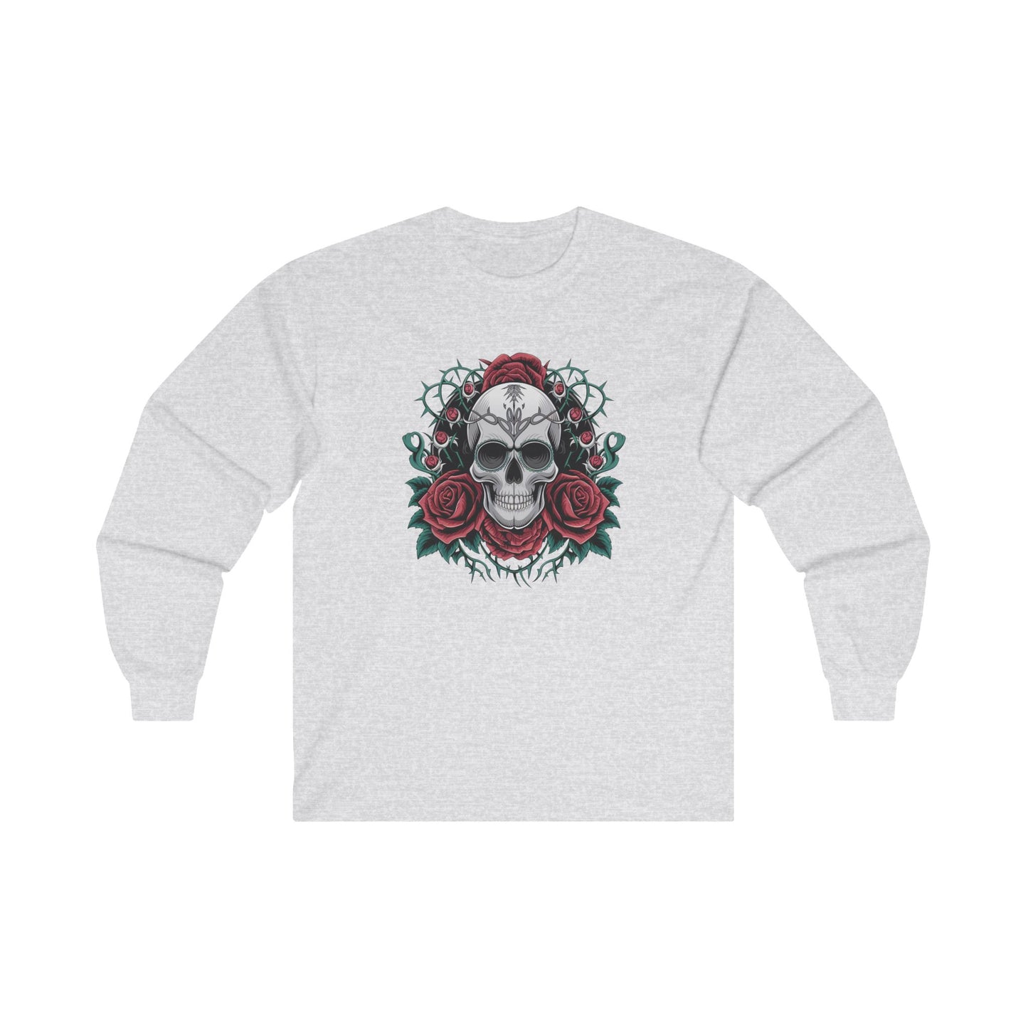 Skull-N-Roses Long Sleeve Tee - PhatHead Gear