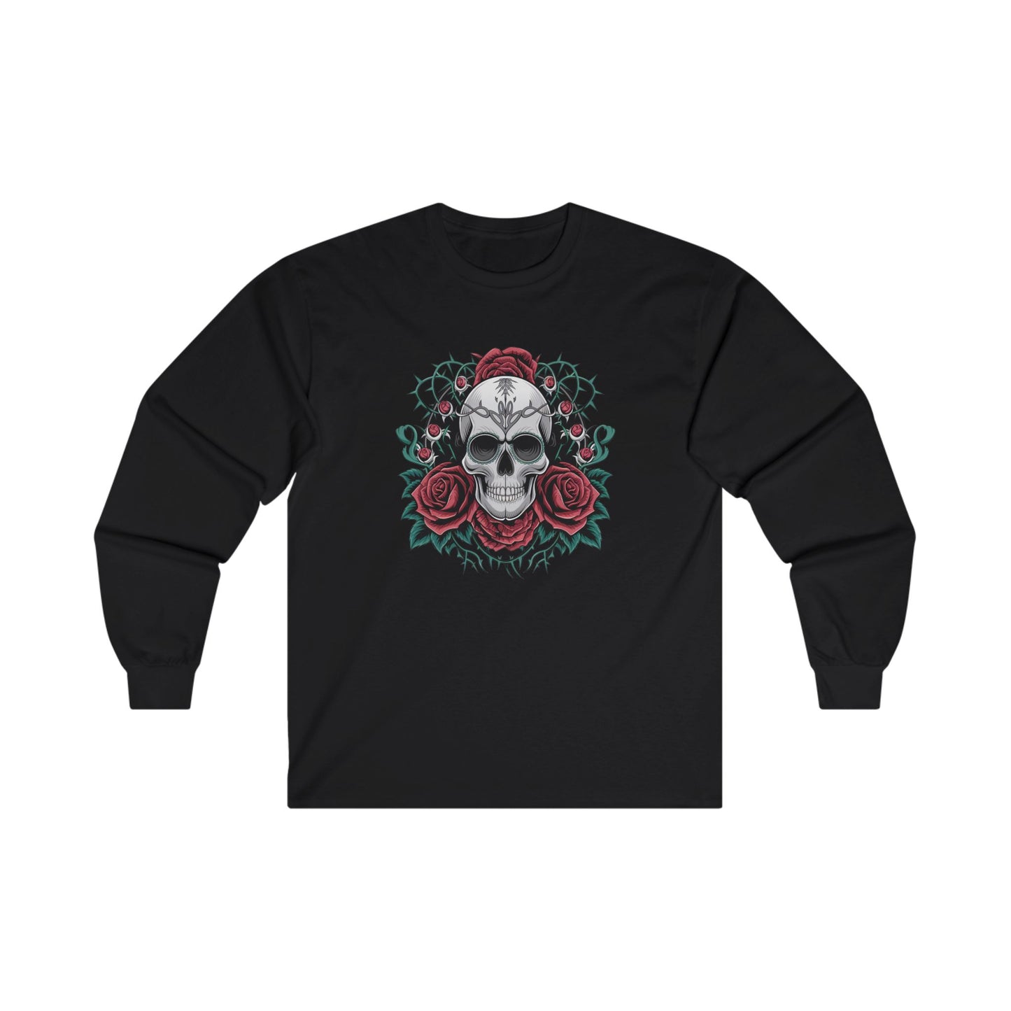 Skull-N-Roses Long Sleeve Tee - PhatHead Gear