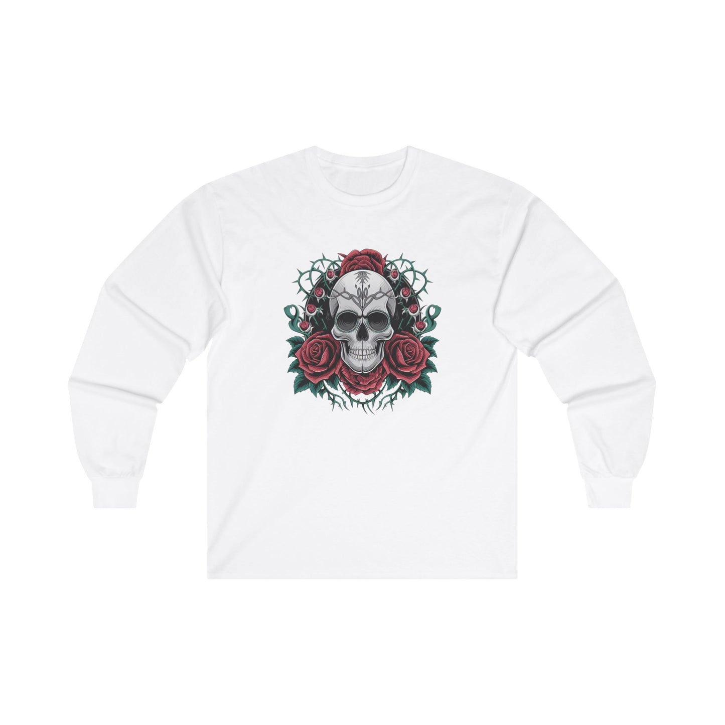 Skull-N-Roses Long Sleeve Tee - PhatHead Gear