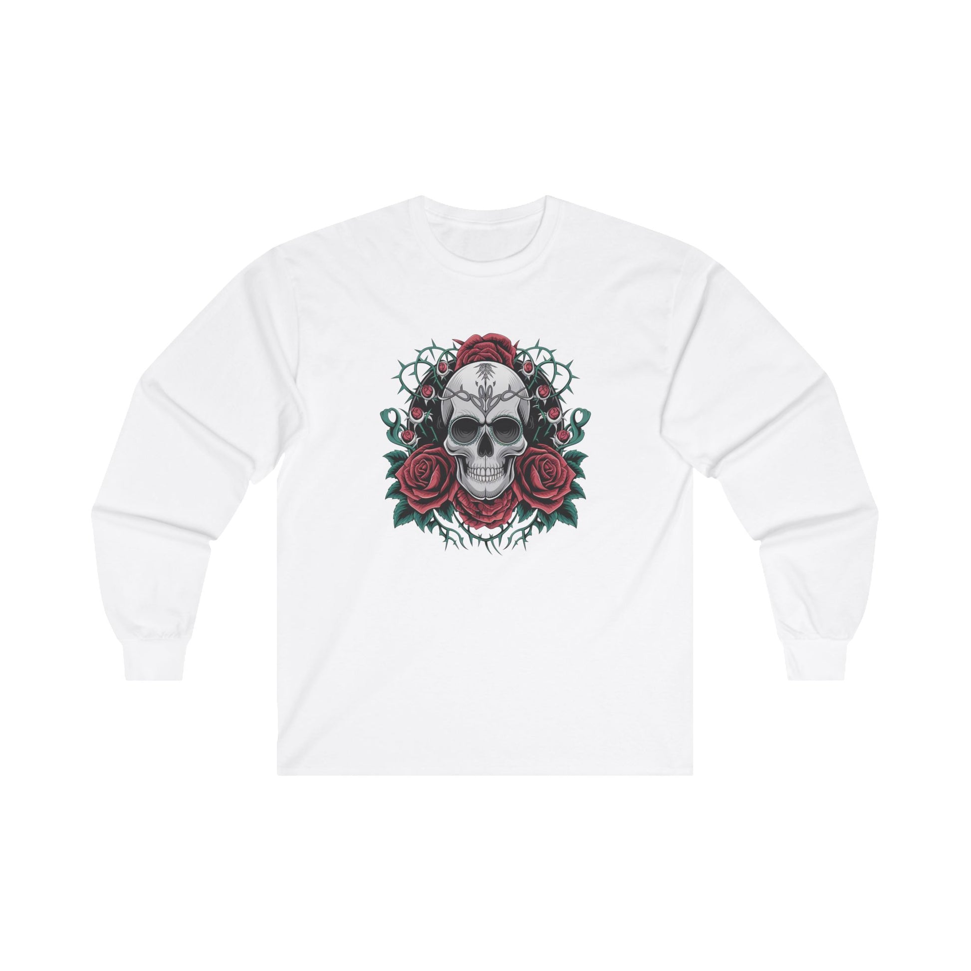 Skull-N-Roses Long Sleeve Tee - PhatHead Gear