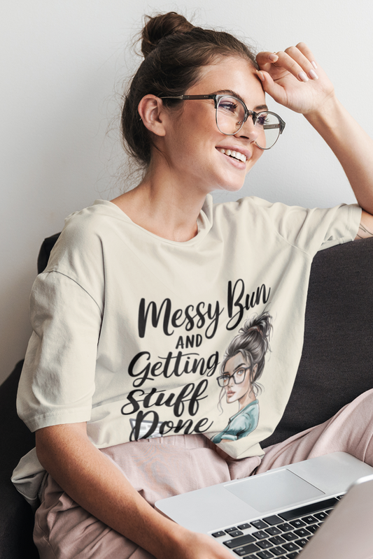 Messy Bun T-shirt - PhatHead Gear